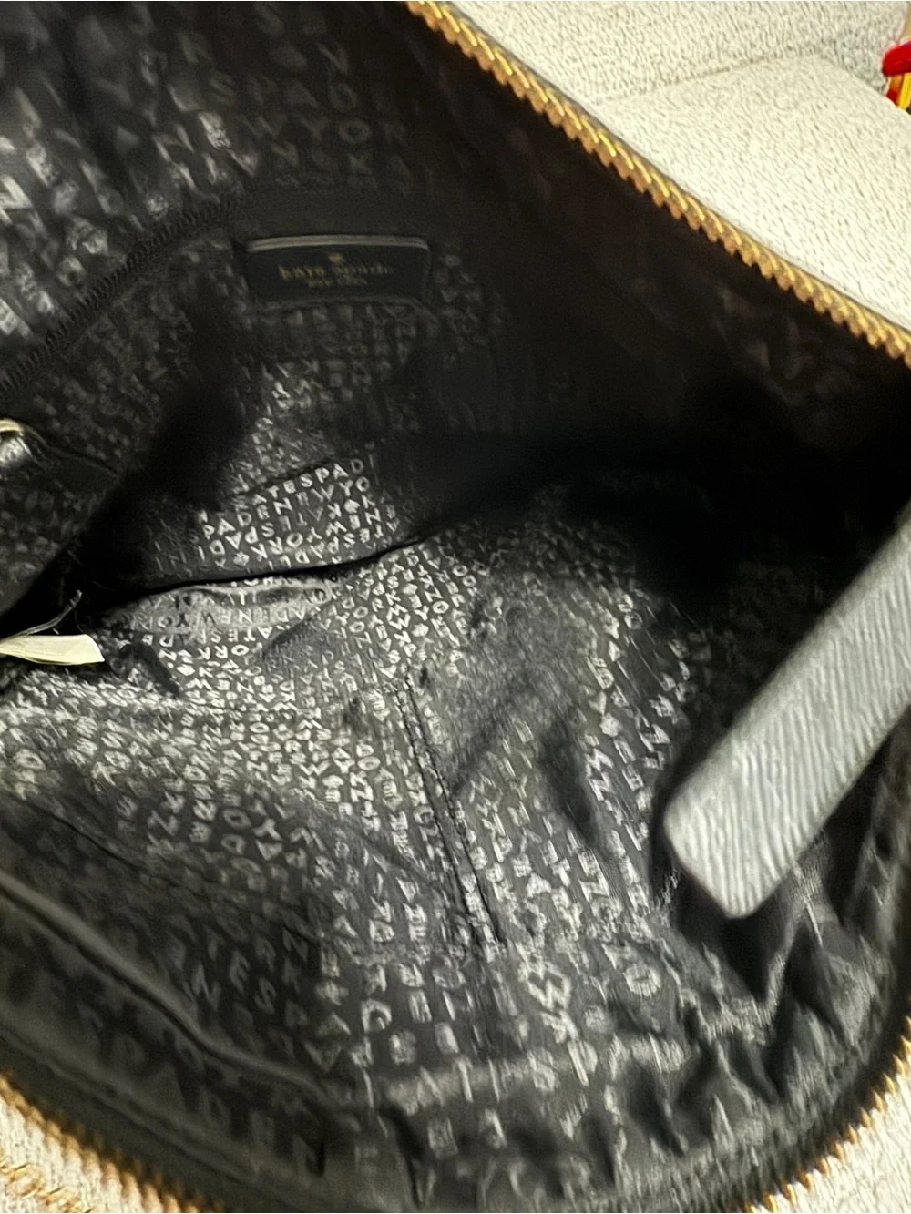 Kate Spade Keisha Blake Avenue Black Durable Nylon Crossbody with Gold Hardware